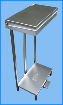 Open Type Foodwaste Pedal Bin SS