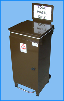 Front Access Foodwaste Pedal Bin