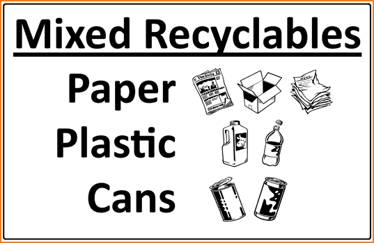 Mixed Recycle Label